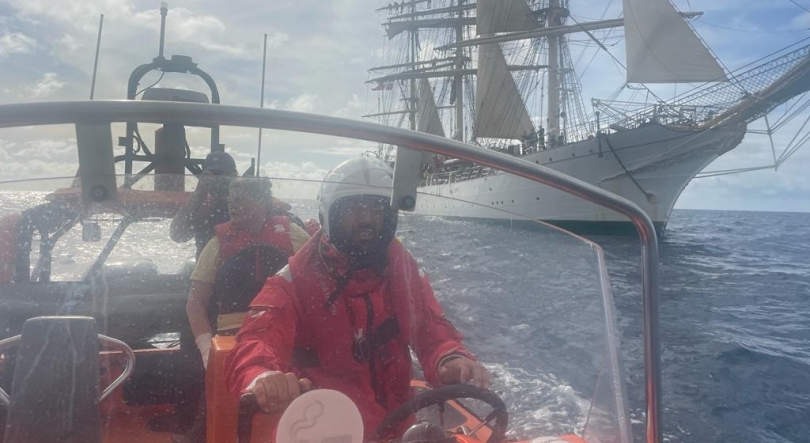 Estação salva-vidas resgata tripulante ao largo do Porto do Funchal