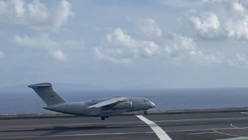 KC-390 da Força Aérea Portuguesa regressa à Madeira (vídeo)