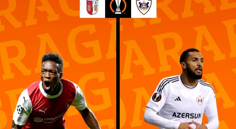 Braga joga com Qarabag no play-off da Liga Europa