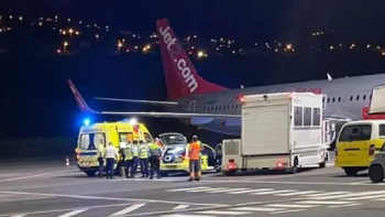 Aterragem de emergência na Madeira