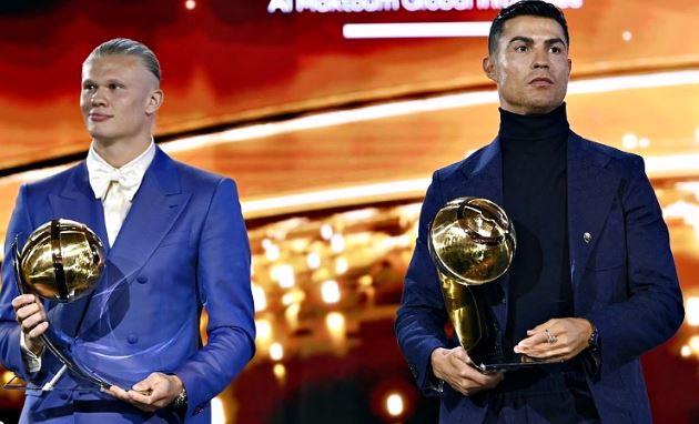Ronaldo arrecada três prémios no Globe Soccer Awards