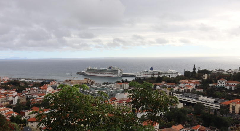 Dois transatlânticos da P&O encontram-se no Funchal