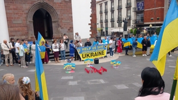 Caminhada solidária com o povo ucraniano (vídeo)