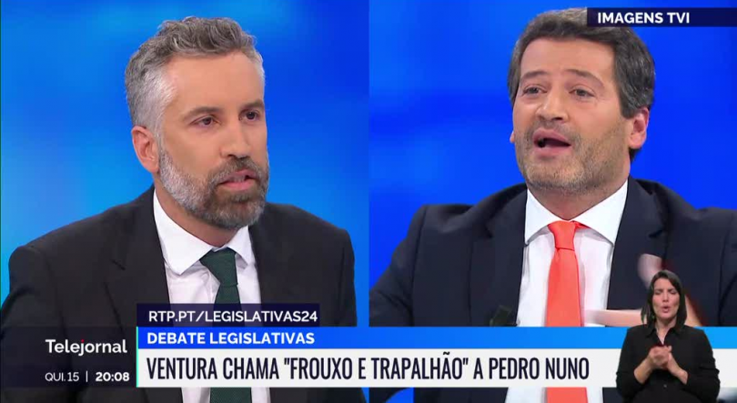 Debate entre Pedro Nuno Santos e André Ventura é o mais visto