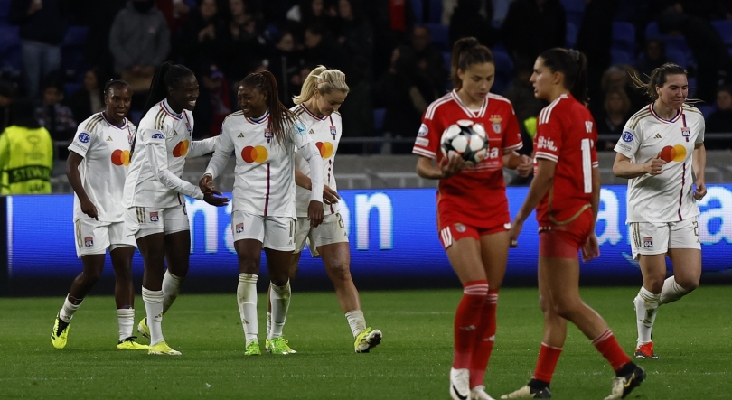 Benfica perde em Lyon e falha acesso às meias-finais da Champions feminina