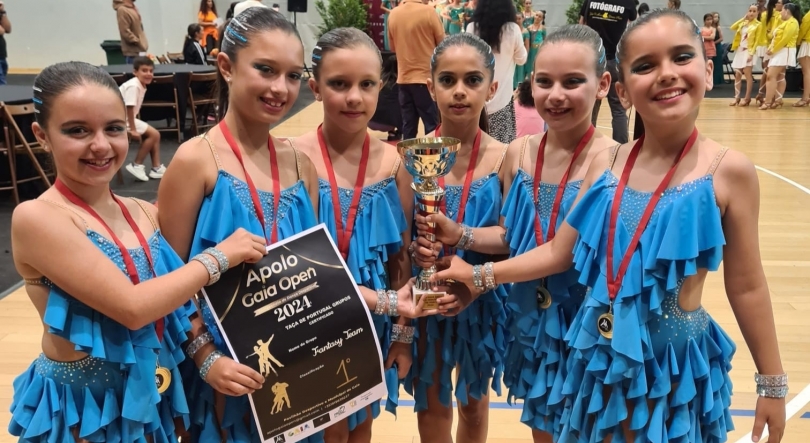 Grupo Fantasy Team da Prestigie Dance conquistou a Taça de Portugal de Dança Desportiva