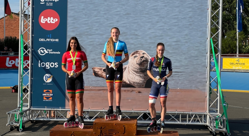 Madeirense vice-campeã da Europa de patinagem de velocidade