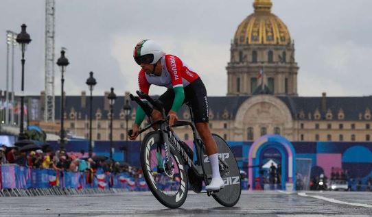 Nelson Oliveira sétimo no contrarrelógio em Paris 2024