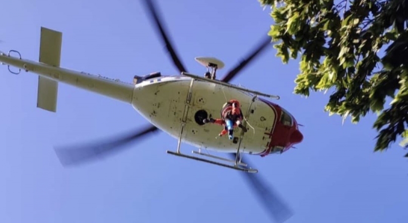 Turista francesa resgatada pela Brigada Helitransportada no Pico Ruivo