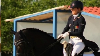 Cavaleira Maria Caetano “bastante desiludida” com prova de dressage