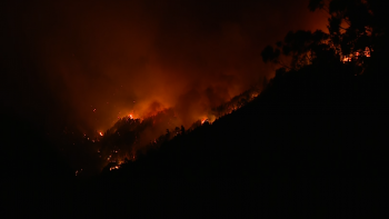 Lume desce a encosta no Curral das Freiras (vídeo)