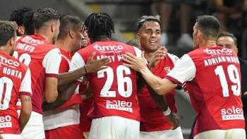 Braga empata em Viena e apura-se para a Liga Europa