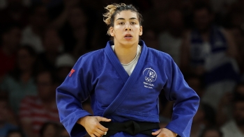 Judoca Patrícia Sampaio nas meias-finais de -78 kg