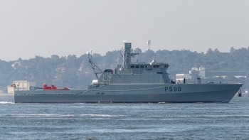 Imagem de NRP Tejo em missão na Madeira