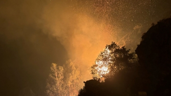 Chamas descontroladas na Serra de Água (vídeo)