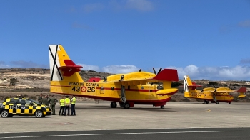 Aviões Canadair já aterraram no Porto Santo (vídeo)