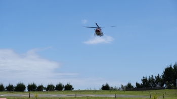 Imagem de Turista de 60 anos resgatada pelo helicóptero