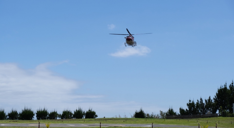 Turista de 60 anos resgatada pelo helicóptero