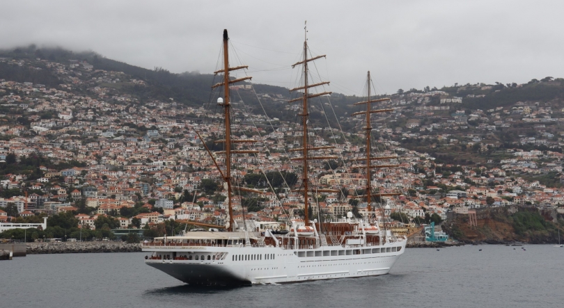 Sea Cloud Spirit acabou de chegar ao Porto do Funchal