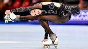 Imagem de Madalena Costa é campeã mundial de patinagem artística pela segunda vez (vídeo)