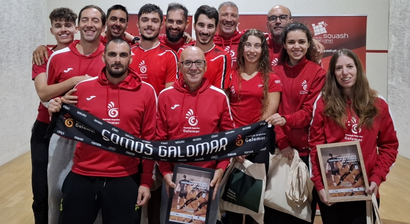 Galomar campeão nacional de squash em masculinos e femininos