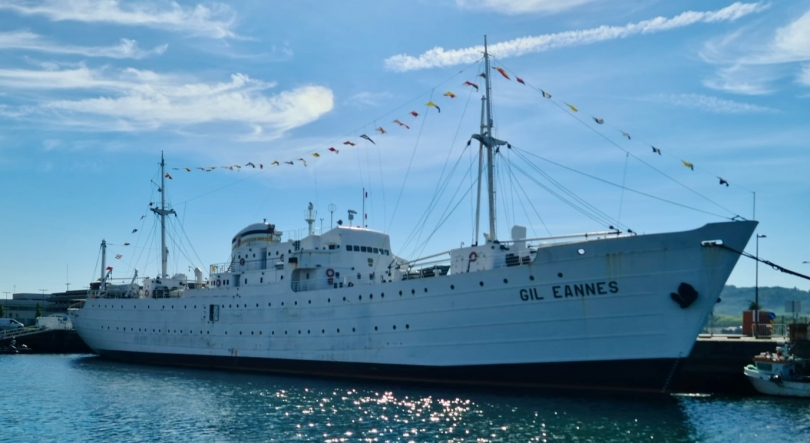 Navio-museu Gil Eannes volta aos estaleiros de Viana do Castelo para manutenção