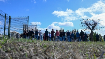 Guardas prisionais concentrados em Vale de Judeus em solidariedade com colegas