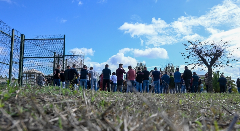 Guardas prisionais concentrados em Vale de Judeus em solidariedade com colegas