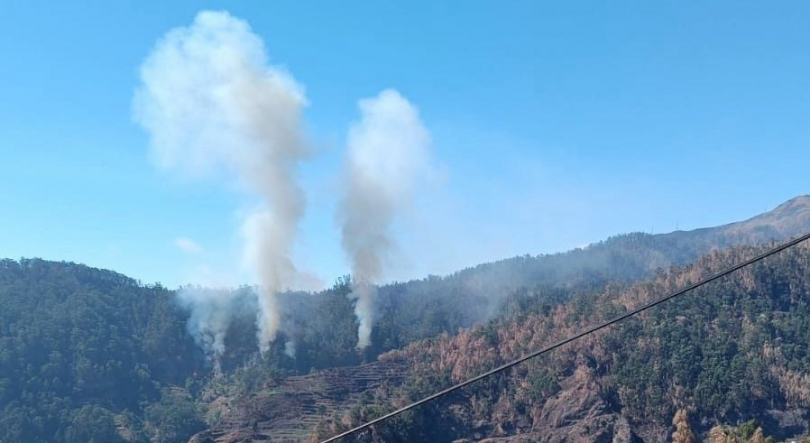 Incêndio lavra na Furna