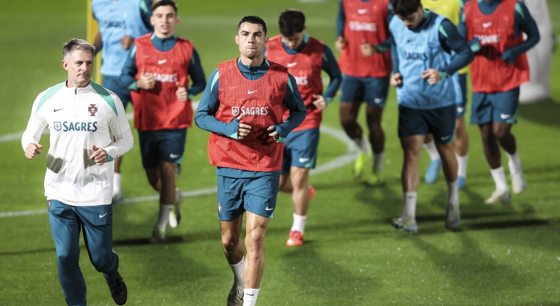 Seleção portuguesa volta a treinar na Cidade do Futebol