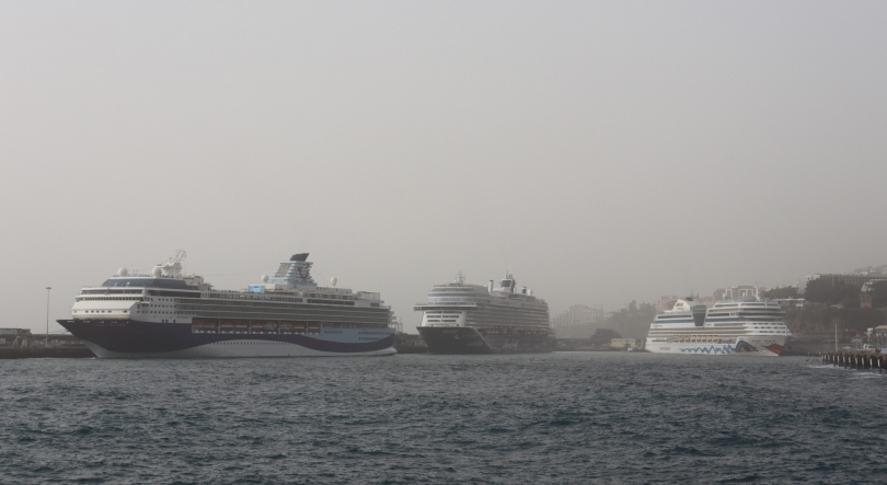 Porto do Funchal com três navios e um movimento de mais de 9 mil pessoas