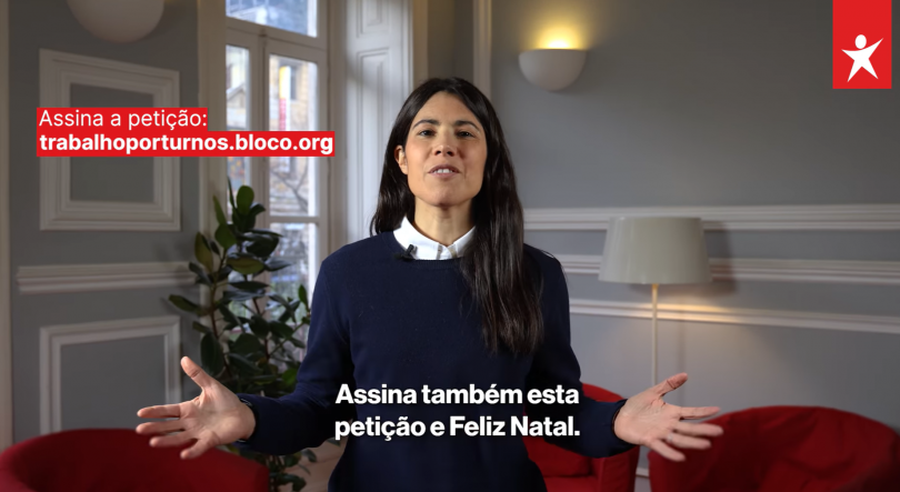 BE apela à assinatura de petição para valorizar trabalhadores por turnos em mensagem de Natal