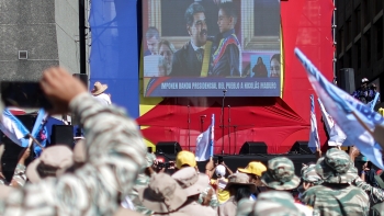 Imagem de Maduro toma posse para o terceiro mandato na Venezuela (vídeo)