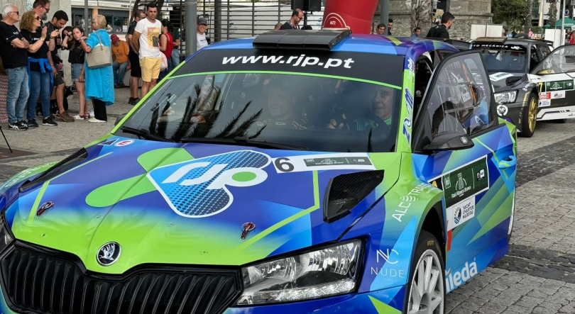 Rui Pinto com Marco Macedo no campeonato da Madeira de ralis