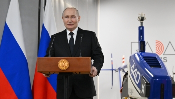 Imagem de Putin satisfeito com aproximação entre Rússia e Estados Unidos