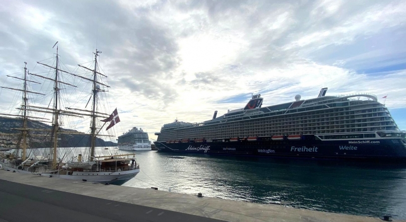 Imagem de Primeira escala do Majestic Princess assinalada esta manhã a bordo