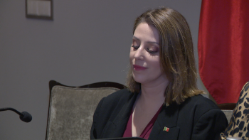Imagem de Ana Isabel Xavier no dia da defesa nacional (vídeo)