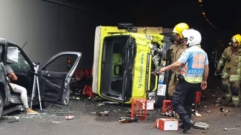 Imagem de Acidente mobilizou 31 operacionais e 11 veículos