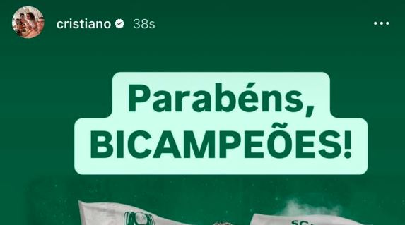 Imagem de Cristiano Ronaldo deu parabéns ao Sporting
