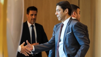 Imagem de Rui Costa e Frederico Varandas presentes na Cimeira de Presidentes da LPFP