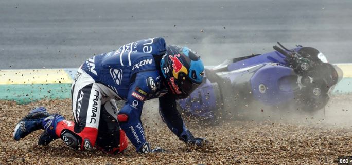 Imagem de Miguel Oliveira abandona GP de França devido a queda