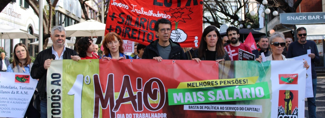 Imagem de USAM associa-se à CGTP com manifestação no Funchal em 17 de abril