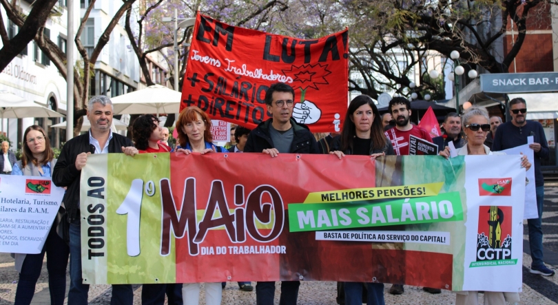 Imagem de USAM associa-se à CGTP com manifestação no Funchal em 17 de abril