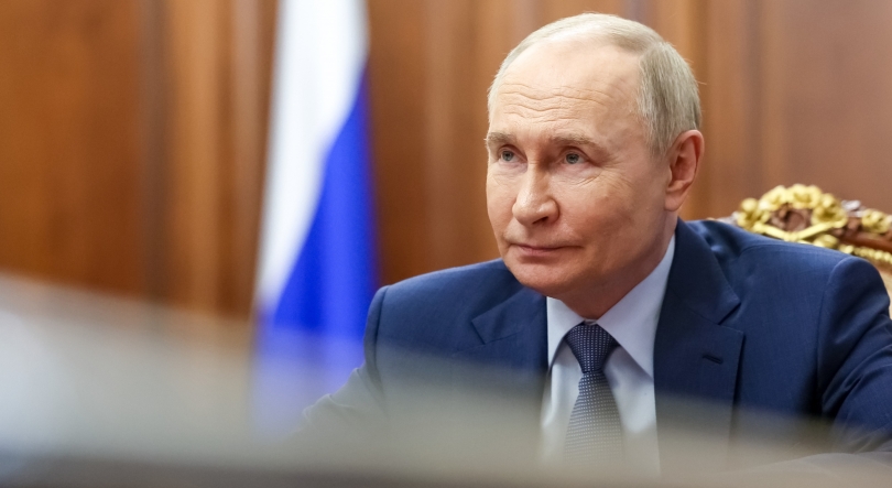 Imagem de Putin discute devolução de crianças ucranianas levadas para a Rússia