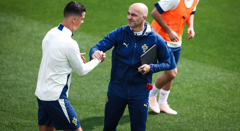 Imagem de Ronaldo titular frente à Alemanha