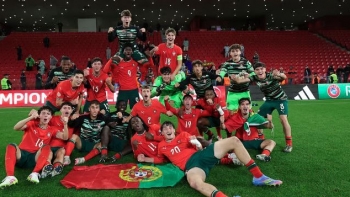 Imagem de Portugal campeão europeu de sub-17 de futebol