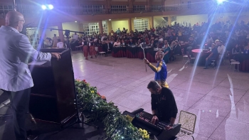 Imagem de Sancho e Abreu no Dia da Região na Venezuela (áudio)
