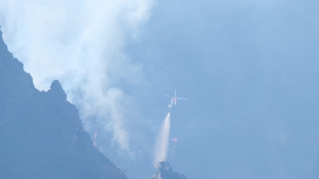 Imagem de Albuquerque preocupado com atraso da chega do helicóptero (áudio)