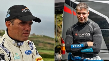 Imagem de Miguel Caires com Jorge Henriques no Rali da Madeira