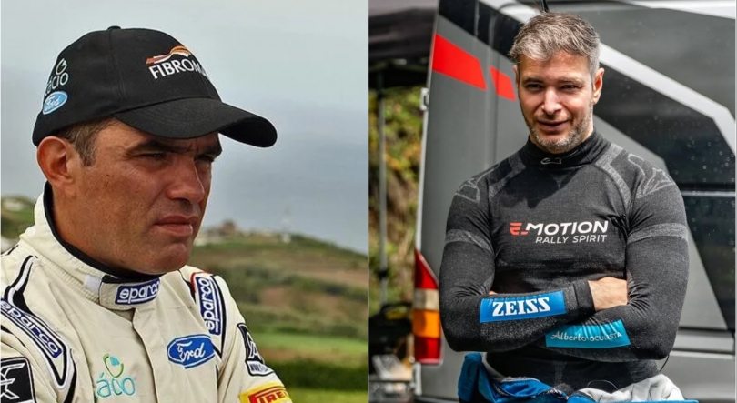 Imagem de Miguel Caires com Jorge Henriques no Rali da Madeira